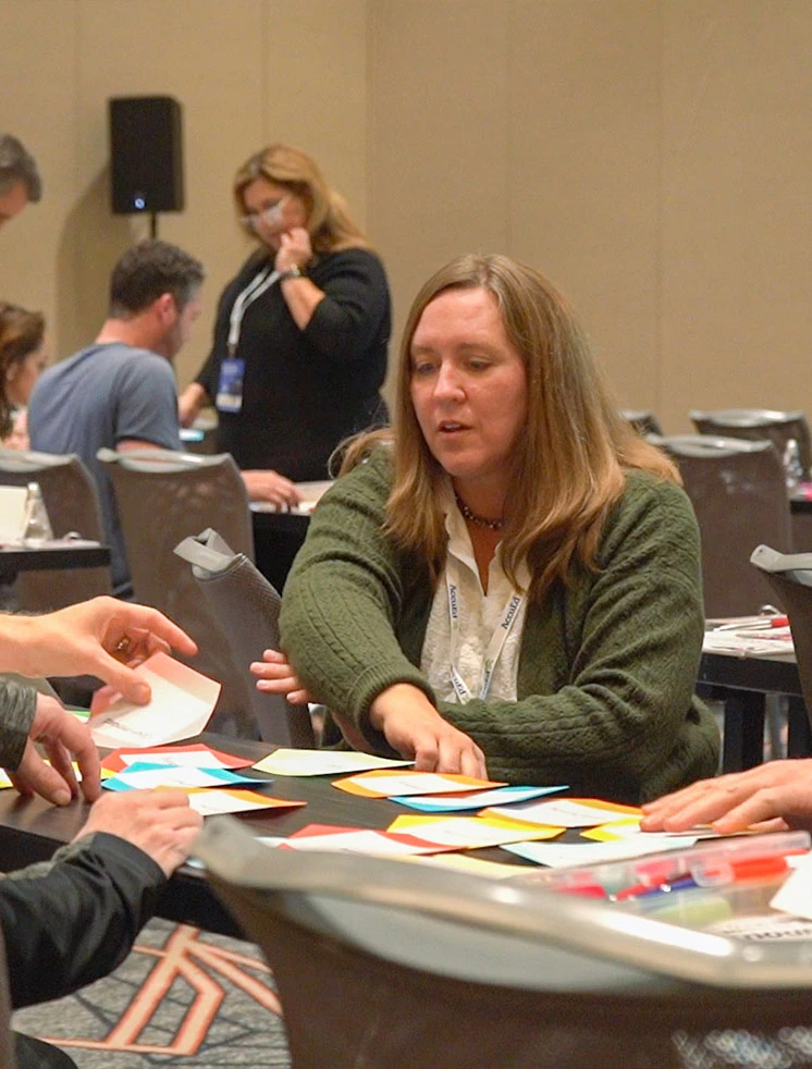 Teachers in a workshop